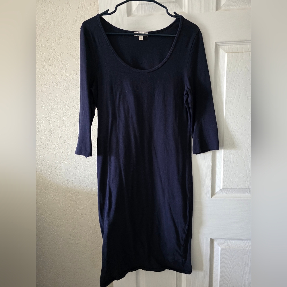 Zenana Outfitters Classic Navy Long Sleeve Dress